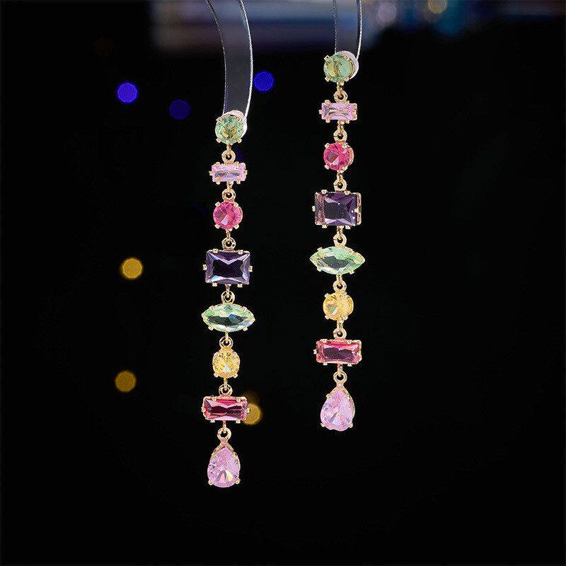 系糖果彩色气质轻奢风耳环耳饰夏季银针多巴胺小众s925时尚高级感