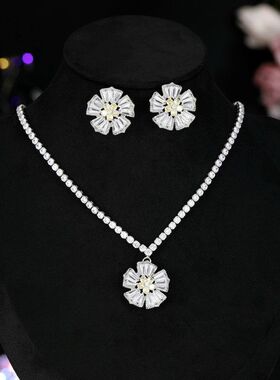 套装项链套装时尚春夏气质花朵