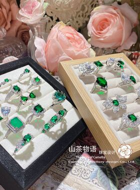 戒指彩宝跨境重工指环奢华镀金