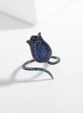 韩子网食指玫瑰花红风个性时尚