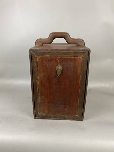 清代榉木七抽屉书箱书盒摆设盒文玩盒木柄盒古玩古董收藏