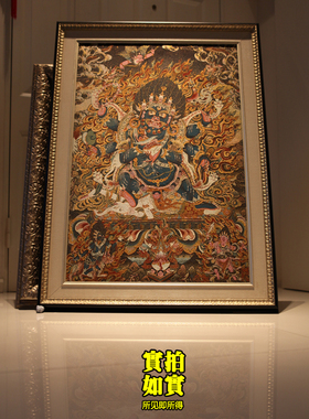 翡冷翠纯手工 吉祥装饰 品位高雅装饰线织画【佛国三圣】