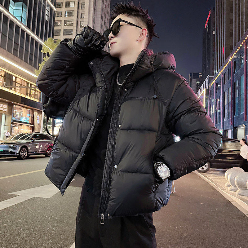 小码棉衣男冬季保暖连帽棉服修身短款潮牌棉袄小个子XS号加厚外套