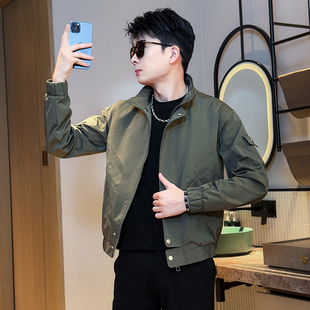 S号XS小码男装外套矮个子工装夹克155修身短款上衣服瘦人潮流褂子