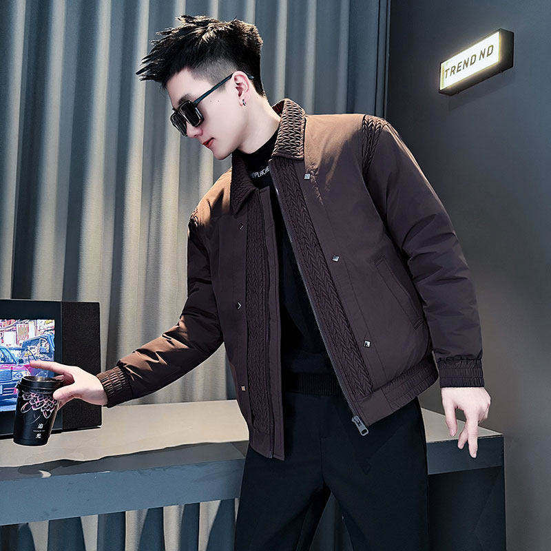 矮个子小码男冬季加厚保暖棉衣
