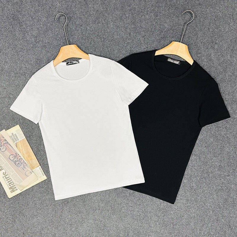 小码男装XS号加小码纯色短袖T恤男S号修身半截袖小个子打底155tee