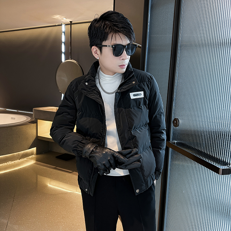 小码棉服男冬季加厚纯色保暖外套秋冬款矮个子修身棉衣冬天夹克XS