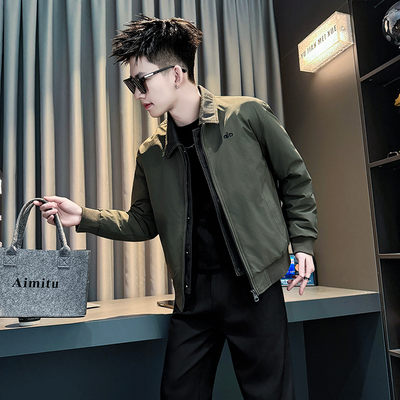 小码假两件拼接棉衣冬季加厚棉服