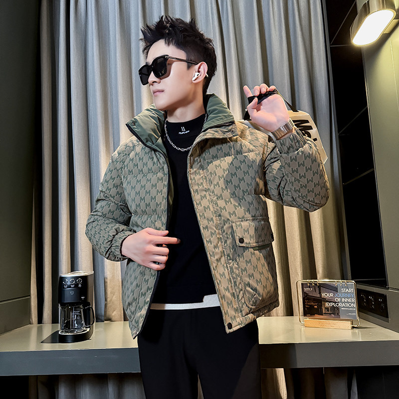 小个子潮牌立领棉衣冬季加厚保暖