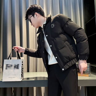 冬季小码男装潮流立领棉服S号XS码修身棉衣加厚保暖外套155短棉袄