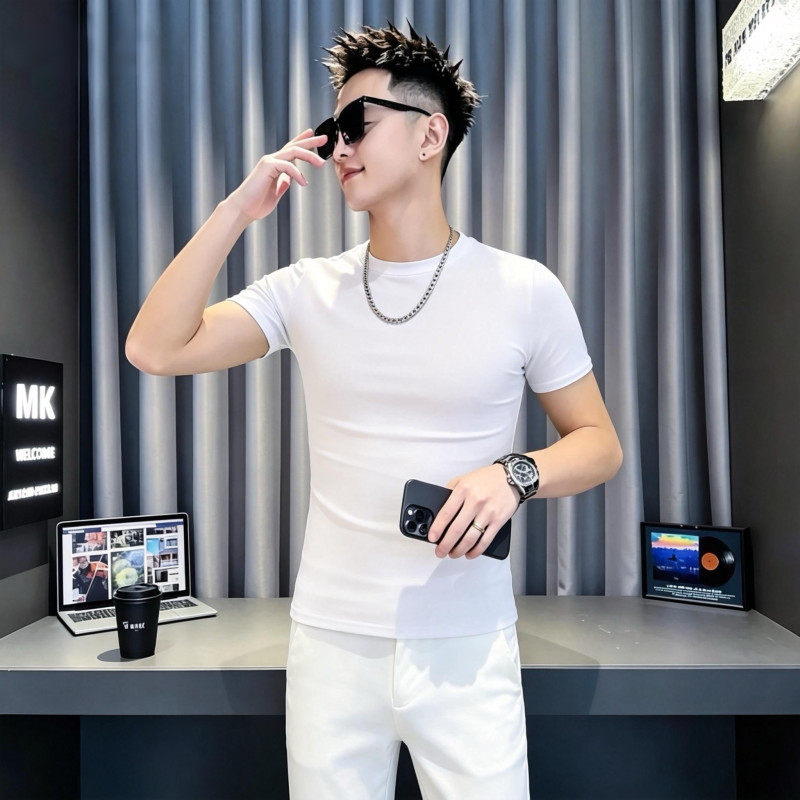 XS小码紧身短袖T恤男矮个子