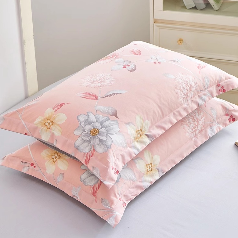 纯棉枕套成人家用一对装