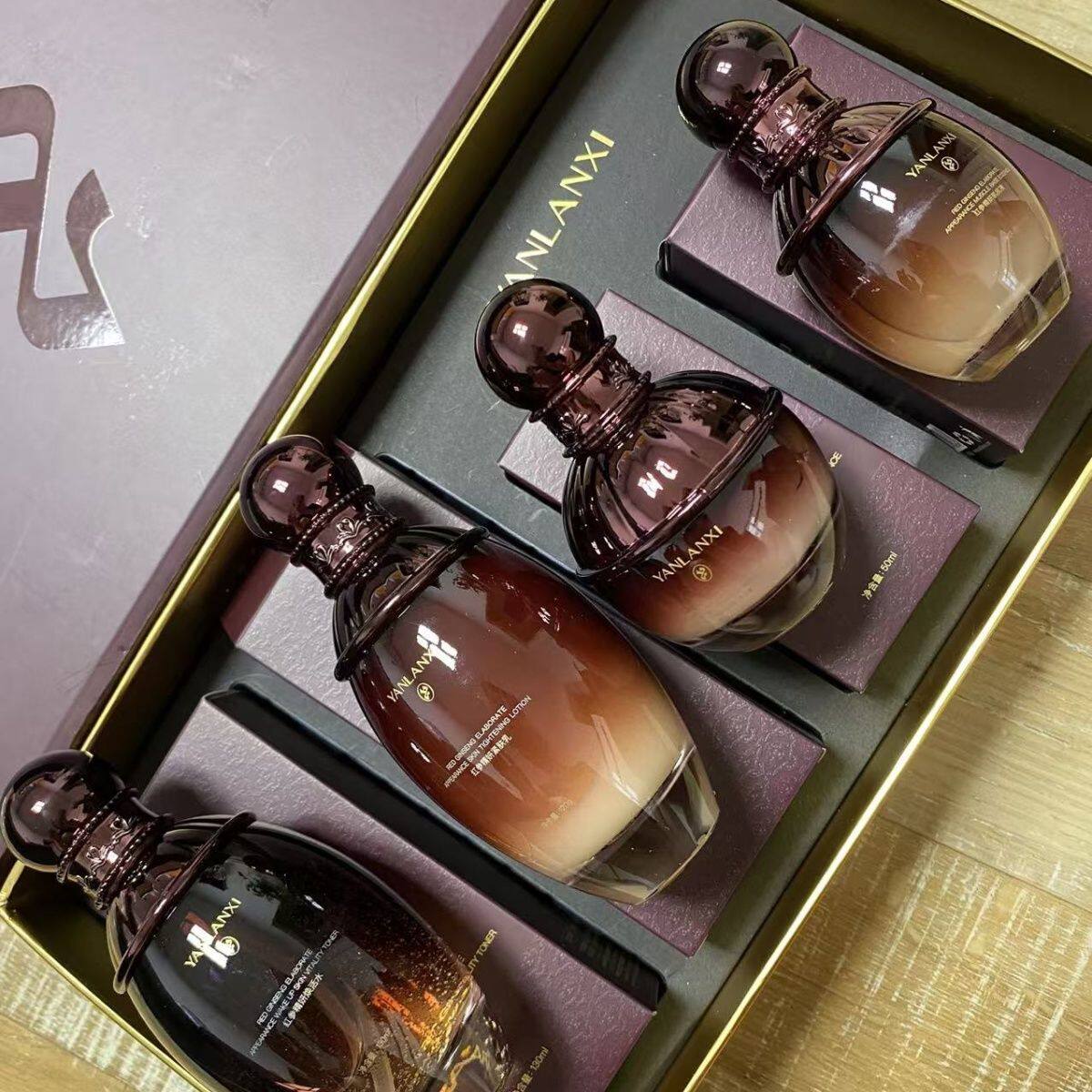 套装抗皱紧致精华保湿补水燕兰熹中秋红参高端限定套盒新年礼物