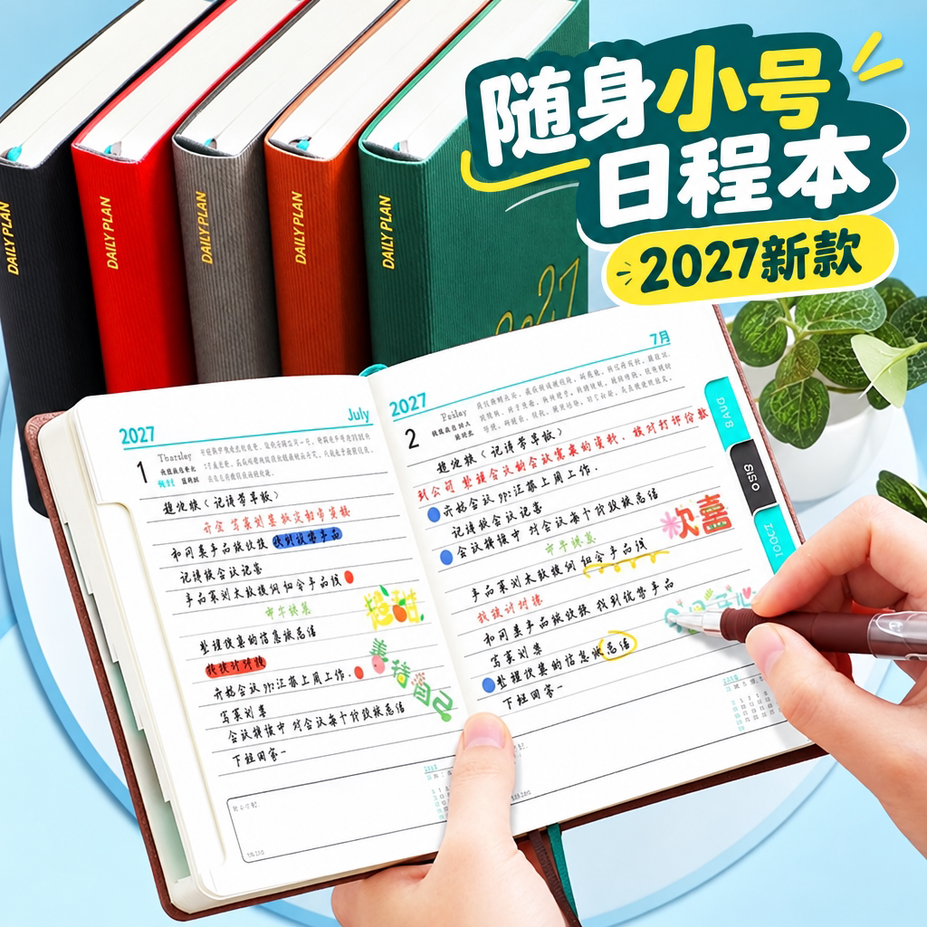 2027时间管理小号一日一页日程本图片