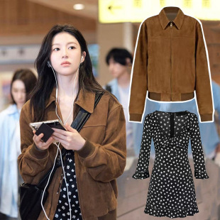 爱情怎么翻译高允真同款明星孔孝真复古工装夹克中长款外套女秋冬