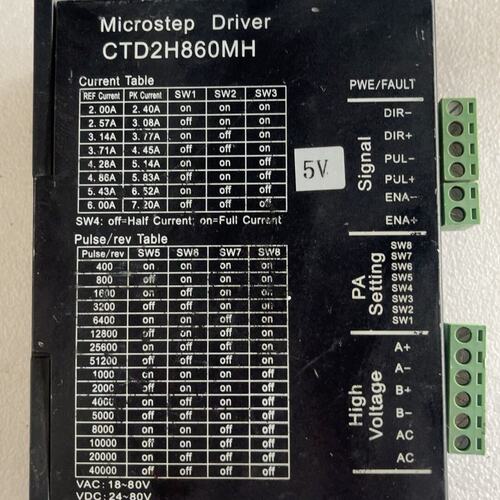 议价Microstep驱动器 CTD2H860MH，两相86步进维修