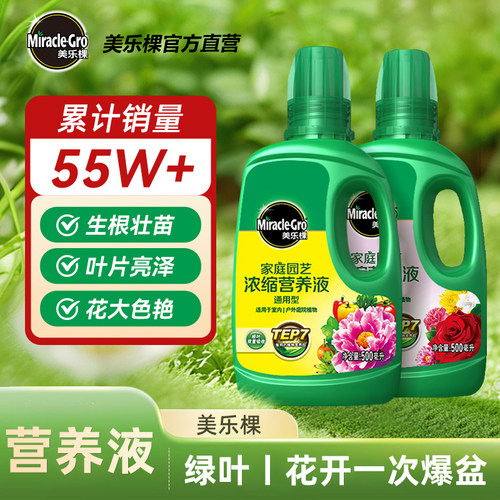 美乐棵营养液发财树绿萝月季绣球