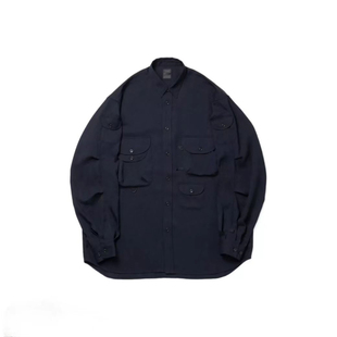 DAIWA PIER39 多口袋 棉麻长袖衬衫 BE-80022