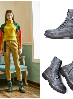 清仓168处理不退可换码    马丁靴女真皮软底时尚百搭复古靴子女