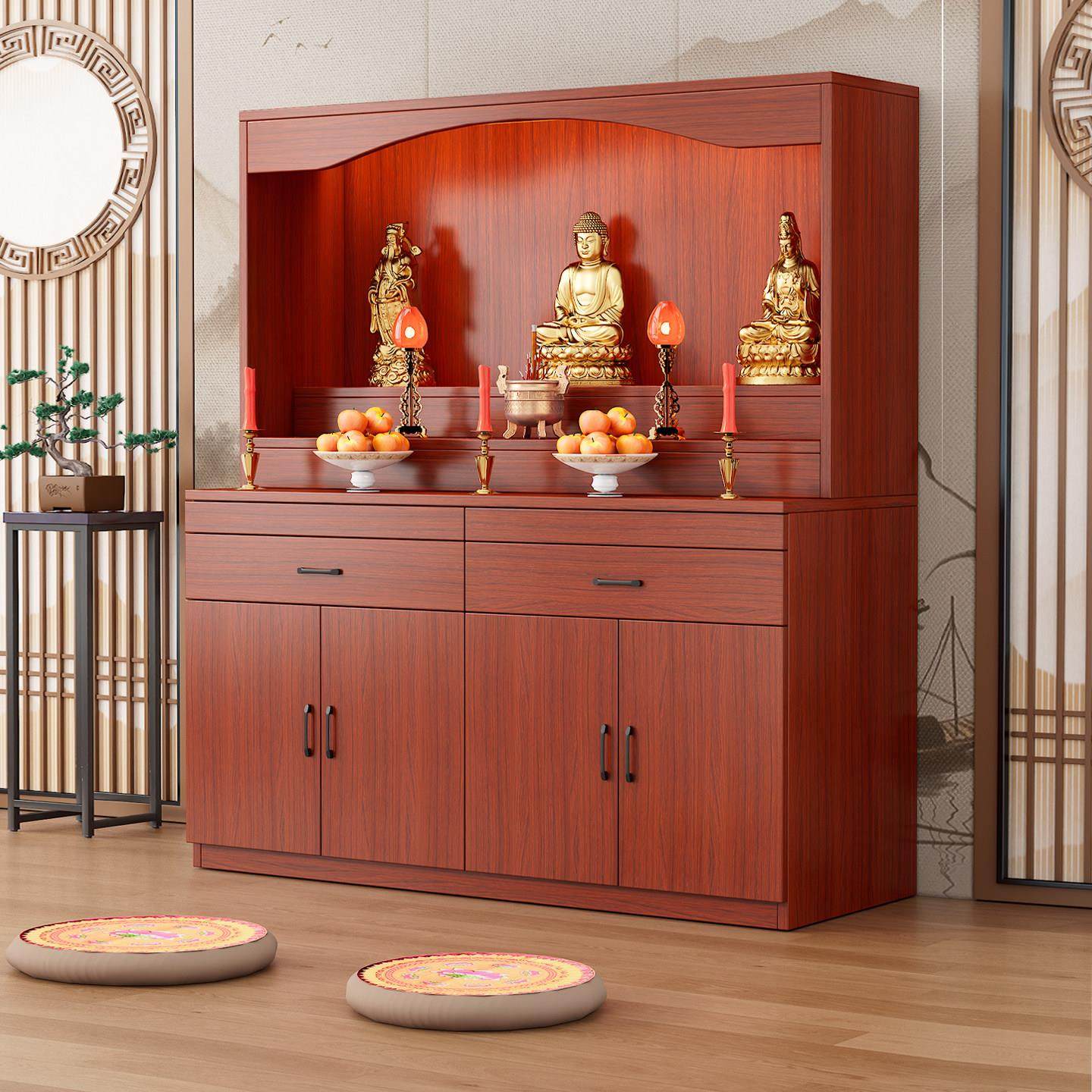 佛龛新中式供桌家用香案条案供奉经济型贡桌台观音财神爷佛台佛柜,商业/办公家具,桌面展架/摆台展架,淘宝优惠券,粉丝福利购,淘宝优惠卷
