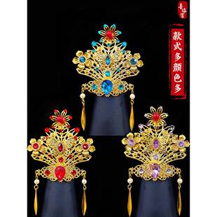 善 黑妈妈像体发饰头冠凤冠小号佛像佩戴神像专用装饰品