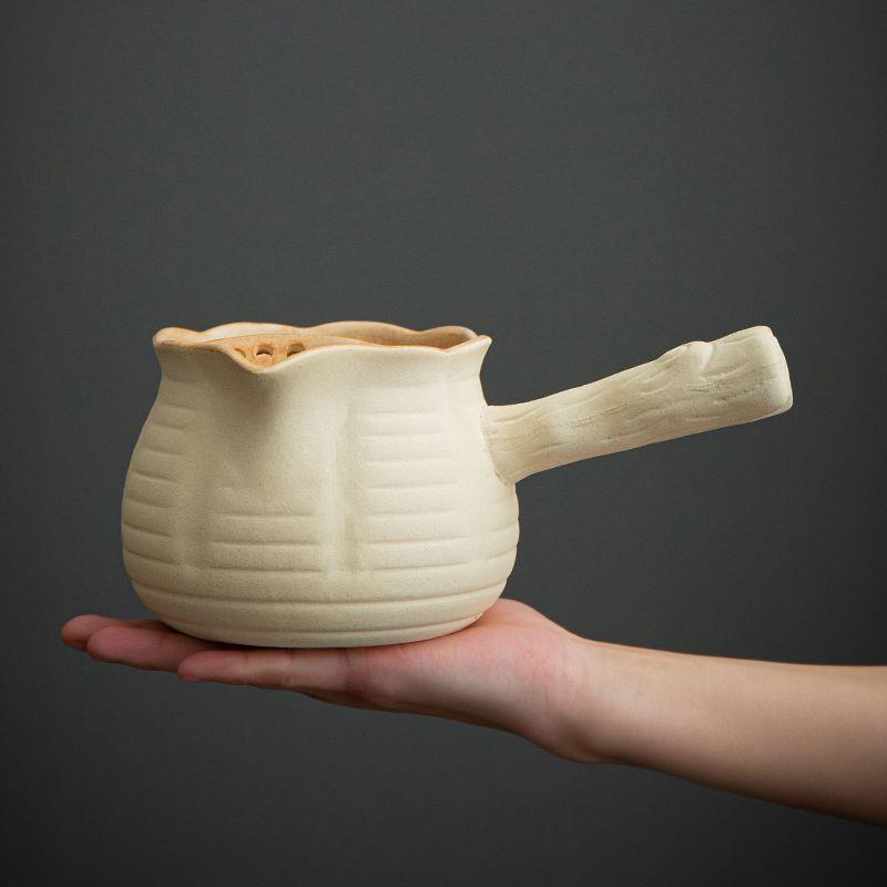 围炉煮茶罐罐茶罐子烤奶杯明火黑晶炉耐高温防烫侧把壶煮茶壶整套