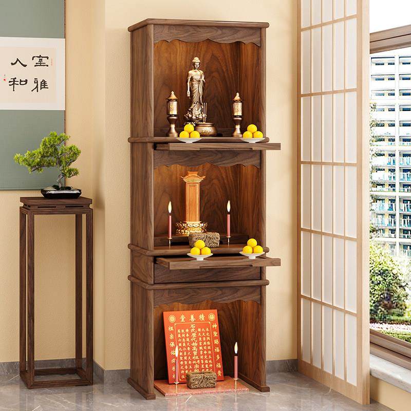 实木神台柜三层佛龛新中式神龛立柜家用供奉财神爷柜子祖先地主柜,住宅家具,其它案台,淘宝优惠券,粉丝福利购,淘宝优惠卷