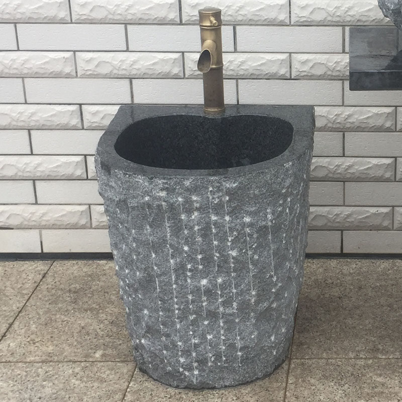 石头洗衣池一体室外庭院子户外水槽洗手盆大理石洗衣池台盆花岗岩