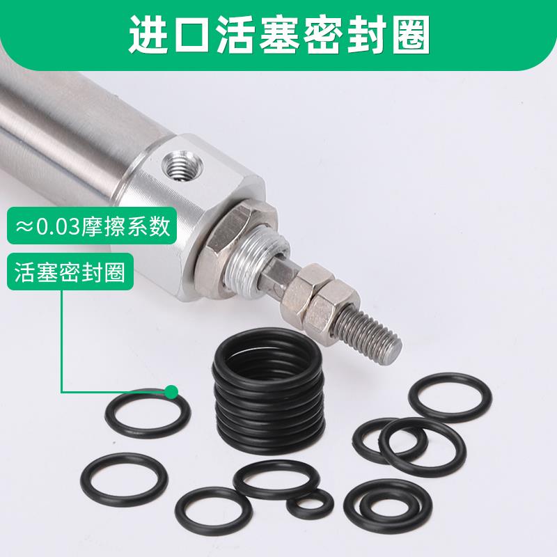 六角活塞杆不回转防旋转迷你气缸CDJ2KB/KD10/16X15X20X25X30X50