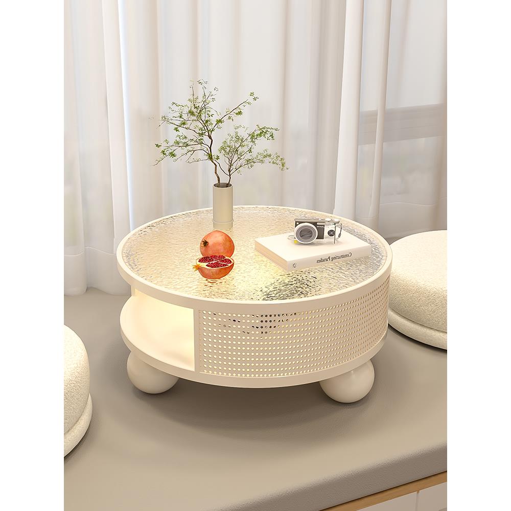 飘窗台小桌子奶油风榻榻米小茶几卧室床上学习矮桌家用炕几高级感