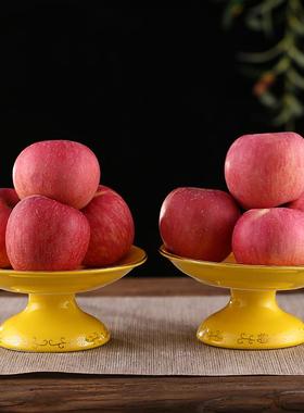 佛具用品大香炉陶瓷果盘供佛神台水果盘画瓶摆件佛前供具套装