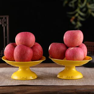 佛具用品大香炉陶瓷果盘供佛神台水果盘画瓶摆件佛前供具套装