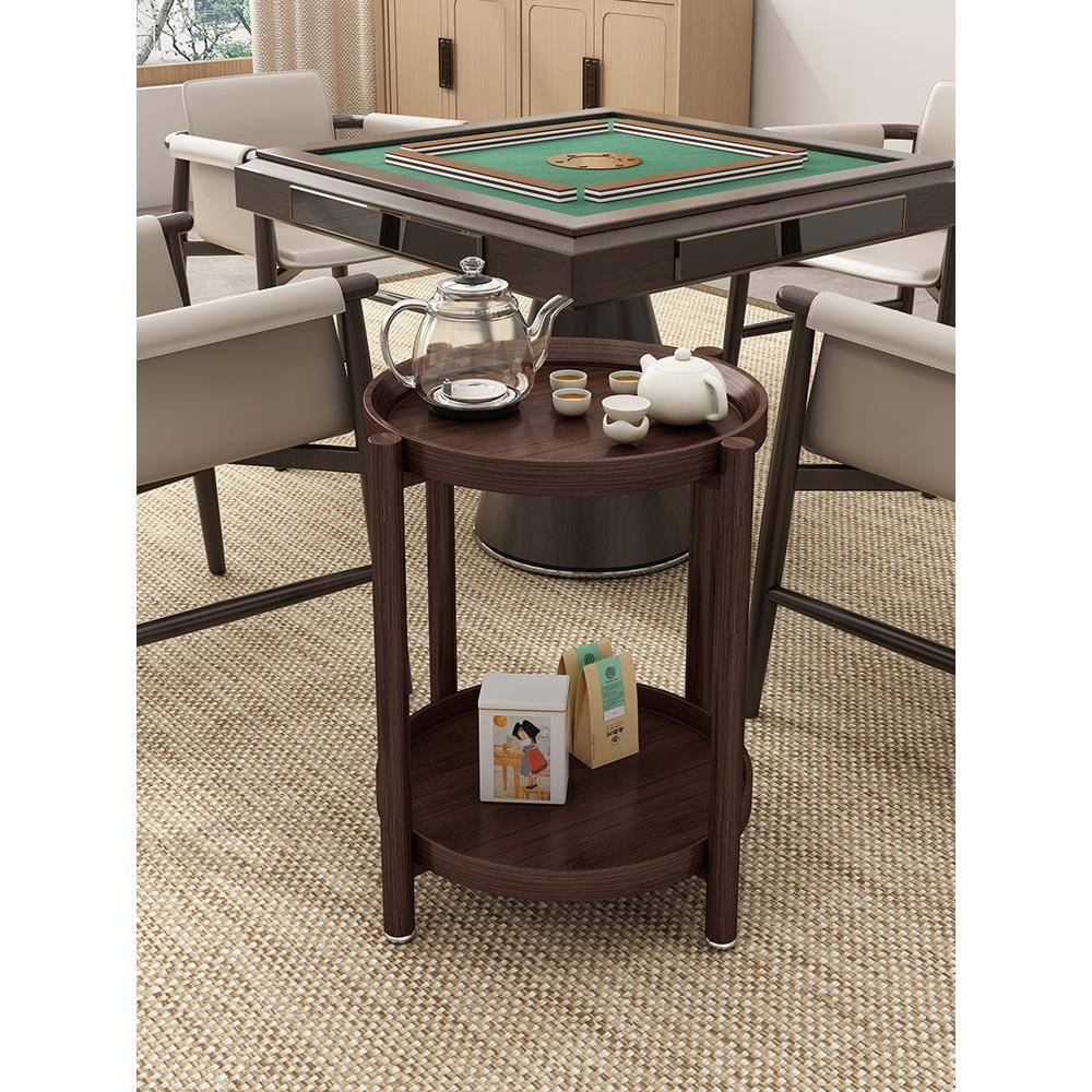 麻将边几移动小茶桌棋牌室茶水架小桌子茶水台茶桌茶台茶水柜边柜