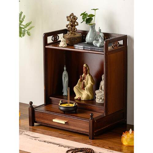 实木壁挂式佛龛供桌香案佛台条案神台神龛佛龛柜供奉台