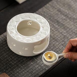 蜡烛新款温茶炉高颜值日式轻奢小火炉加热保温底座家用复古暖茶炉
