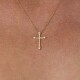 小众锁骨链简约轻奢情侣款 18K金极简十字架男女同款 INS Cows Cash