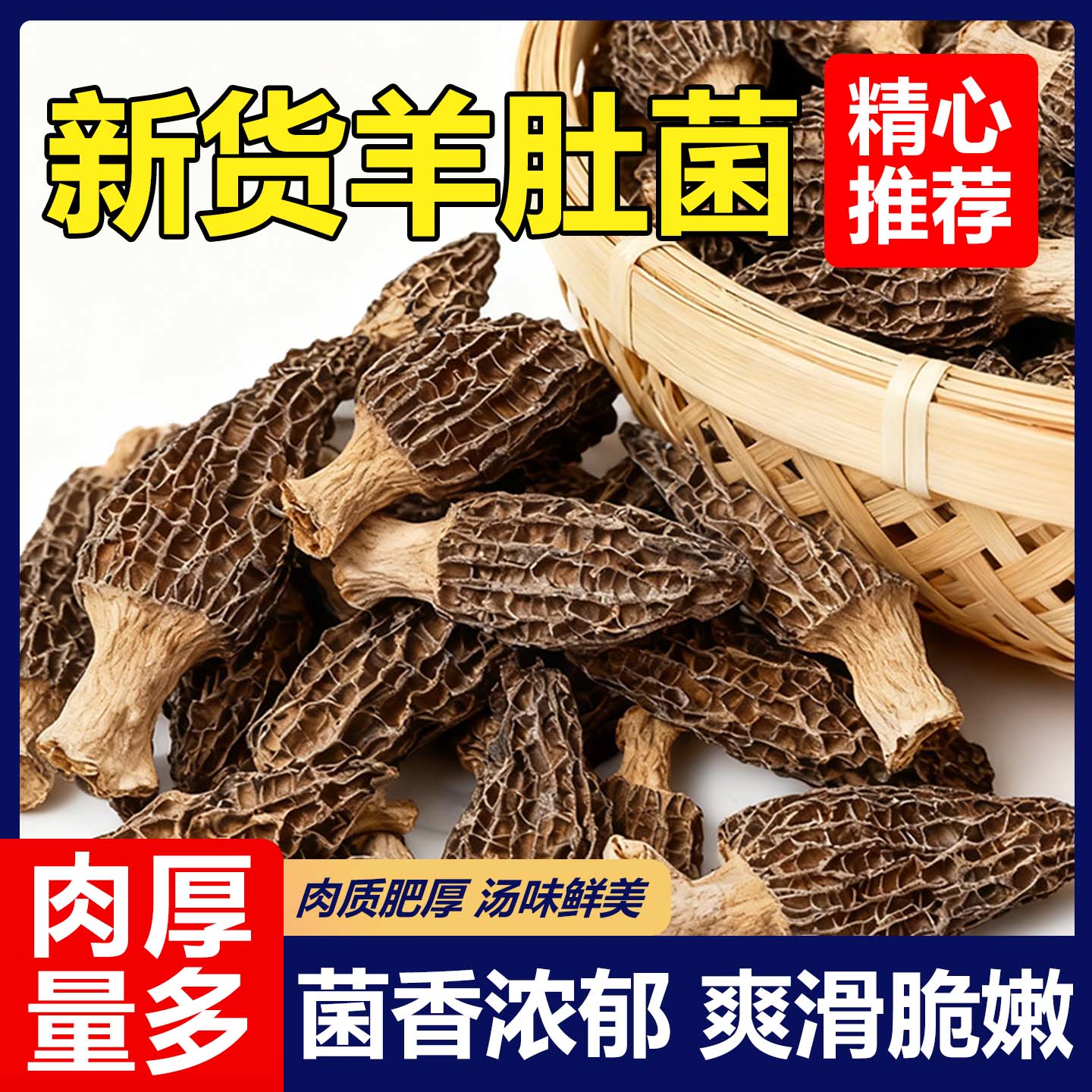 新货肉质厚实羊肚菌产地直发