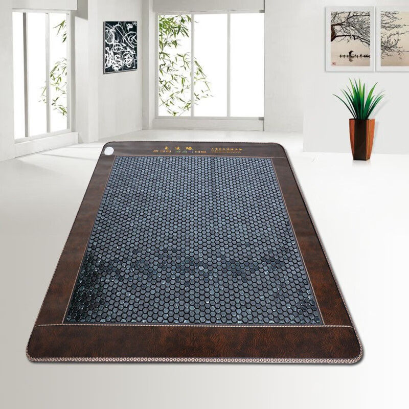 六角墨绿玉加热床垫双温双控远红外加热汗蒸加厚多款可选工厂直销