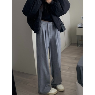 信我公主 主推高克重软糯空气层显瘦敲好穿休闲直筒裤 留下 1992