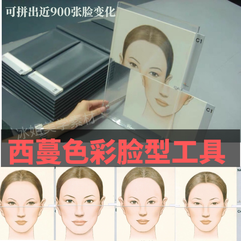 西蔓色彩脸型工具女性个人形象风格分析用形象管理师线上诊断练习