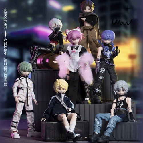 正版扎克事件系列盲盒可动人偶手办摆件潮玩公仔玩具男女生礼物