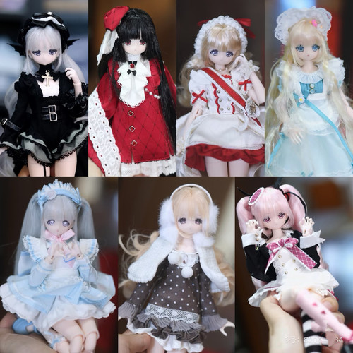 现货】星期六少女周刊系列特六BJD植发可动人偶盲盒潮玩摆件礼物