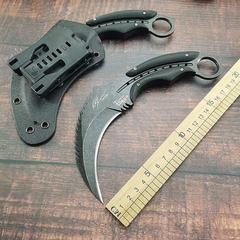 户外刀具虎爪冷兵器机械刀高硬度钢爪子刀开刃防身一体鹰爪