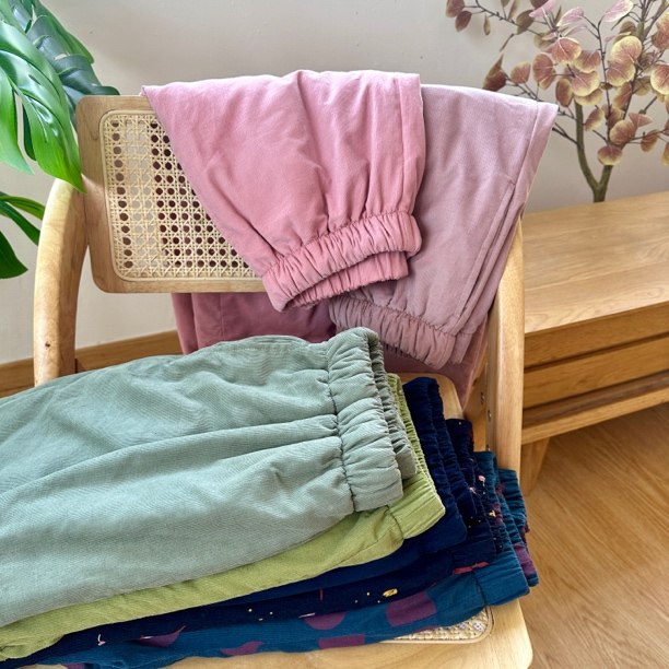 灯芯绒加绒裤外穿宽松长裤休闲日系复古过冬裤170