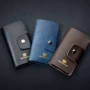 Túi da nam khóa túi nữ khóa kho lưu trữ khóa da khóa túi túi quà tặng logo tùy chỉnh - Trường hợp chính túi đựng chìa khóa xe máy