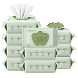 【子初】婴儿加厚湿巾80抽*8包