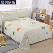 Khăn trải giường bằng vải cotton đơn đôi trải giường 1,5 / 1,8m cho người ký túc xá 0,9 / 1,2 mét - Khăn trải giường