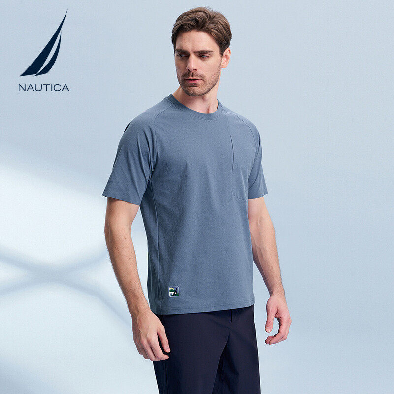 NAUTICA/诺帝卡男装夏季仿棉感蛀虫纱抗菌快干短袖T恤TM4202,男装,T恤,淘宝优惠券,粉丝福利购,淘宝优惠卷
