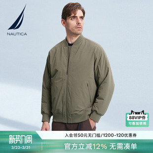 登山呢透气休闲棒球夹克棉服JC3301 冬季 NAUTICA 诺帝卡男装