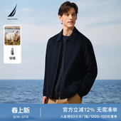 羊毛混纺双面呢翻领夹克外套JO5404 春季 NAUTICA 诺帝卡男装